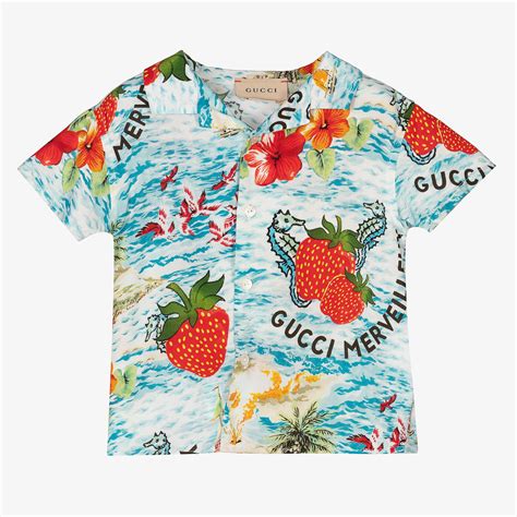 boys gucci t shirt|Gucci shirt baby boy.